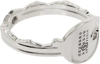 Mm6 Maison Margiela Key Cuff Bracelet In Metallic