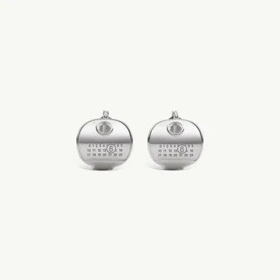 Mm6 Maison Margiela Key Earrings In Silver