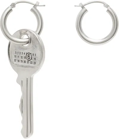 Mm6 Maison Margiela Key Earrings In Metallic
