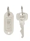 Mm6 Maison Margiela Key Earrings In Silver