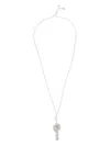 Mm6 Maison Margiela Key Pendant Necklace In Silver