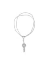 Mm6 Maison Margiela Key Pendant Necklace In Silver