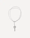 Mm6 Maison Margiela Key Pendant Necklace In Metallic