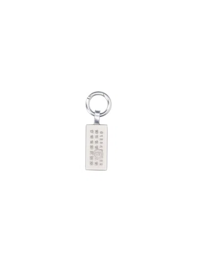Mm6 Maison Margiela Keychain "numeric" In Silver