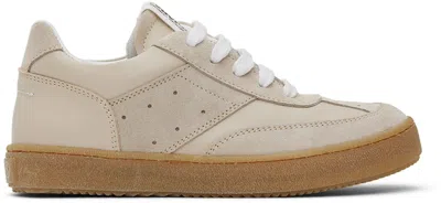 Mm6 Maison Margiela Kids Beige Perforated Sneakers