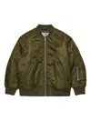 Mm6 Maison Margiela Logo-appliqué Bomber Jacket In Green