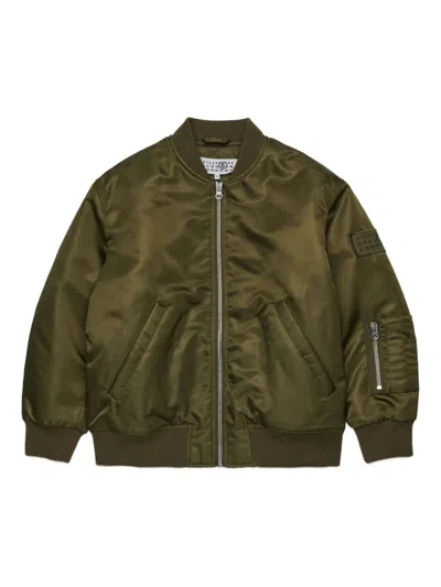 MM6 MAISON MARGIELA MM6 MAISON MARGIELA KIDS BOMBER WITH LOGO APPLICATION