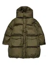Mm6 Maison Margiela Kids Coat With Logo Application In Green