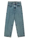 Mm6 Maison Margiela Kids Cotton Jeans In Blue