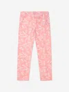 MM6 MAISON MARGIELA KIDS FRAGILE LOGO PRINT LEGGINGS 10 YRS PINK