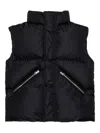Mm6 Maison Margiela Kids Gilet With Numerical Graphics In Blue
