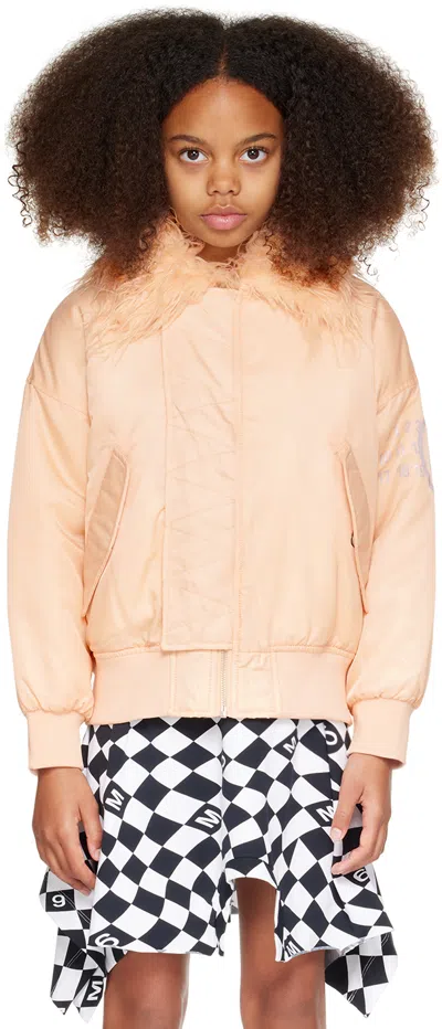 Mm6 Maison Margiela Kids Pink Padded Jacket In Mm00s M6304 Pink