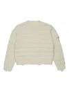 Mm6 Maison Margiela Kids Sweater With Logo Appliqué In Neutral