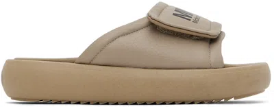 Mm6 Maison Margiela Kids Tan Printed Sandals In Var 2