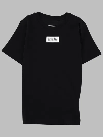 Mm6 Maison Margiela Kids Unisex Short-sleeve Logo T-shirt In Black