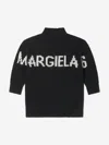 MM6 MAISON MARGIELA KIDS WOOL KNITTED JUMPER DRESS 10 YRS BLACK