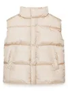 Mm6 Maison Margiela Mock-neck Padded Vest In White