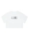Mm6 Maison Margiela Numbers-print Cotton T-shirt In White