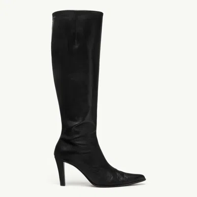 Mm6 Maison Margiela Knee-high Boots In Black