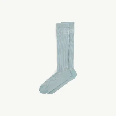 Mm6 Maison Margiela Knee-high Socks In Blue
