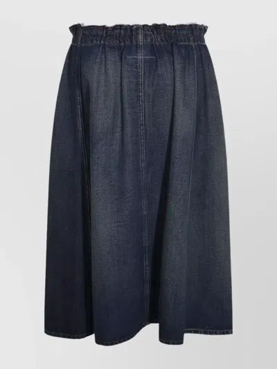 Mm6 Maison Margiela Knee Length And Midi Skirts In Blue
