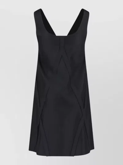 Mm6 Maison Margiela Knee Length Dress A Line V Neckline In Black