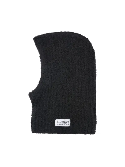 Mm6 Maison Margiela Knit Balaclava In Black