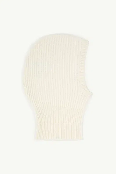 Mm6 Maison Margiela Knit Balaclava In White