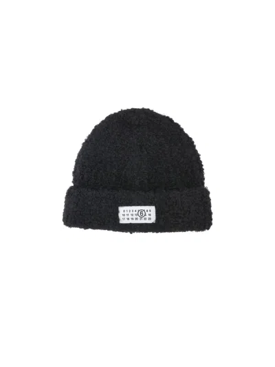 Mm6 Maison Margiela Knit Beanie In Black