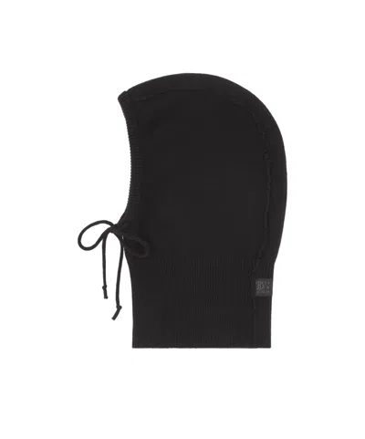 Mm6 Maison Margiela Knit Hood In Black