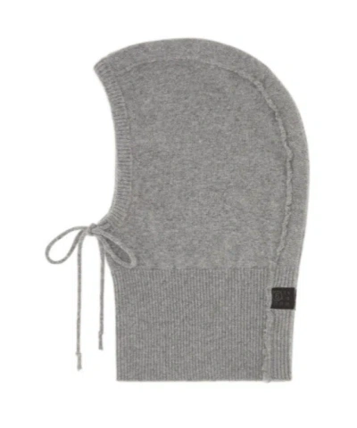 Mm6 Maison Margiela Knit Hood In Gray
