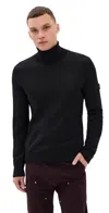 Mm6 Maison Margiela Knit Turtleneck Sweater Black In Black