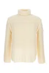 Mm6 Maison Margiela Mm6 By Maison Margiela Knit Turtleneck Sweater With Logo Patch In Multi
