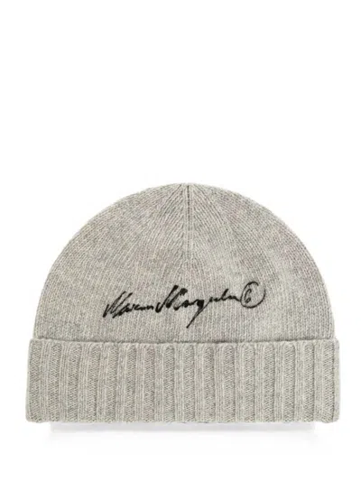 Mm6 Maison Margiela Unisex Ribbed Beanie Soft Stretch Fit In Yellow