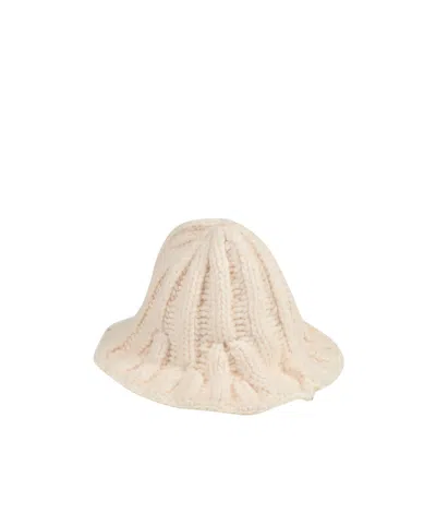 Mm6 Maison Margiela Knitted Bucket Hat In Neutral