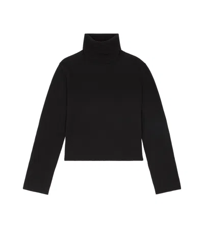 Mm6 Maison Margiela Knitted Sweater In Black