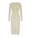 Mm6 Maison Margiela Knitted Midi Dress In Gray