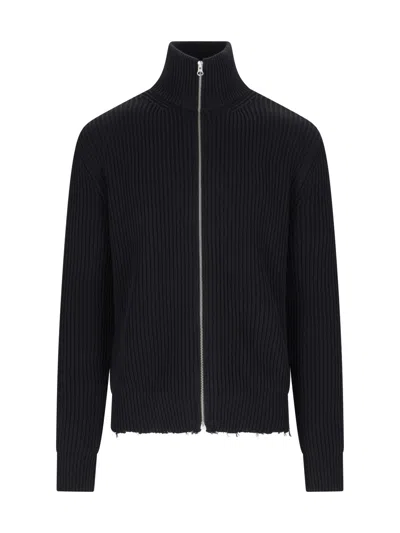 Mm6 Maison Margiela Knitted Sweater In Black  