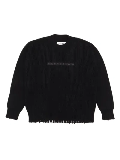 Mm6 Maison Margiela Kids' Knitwear In Black