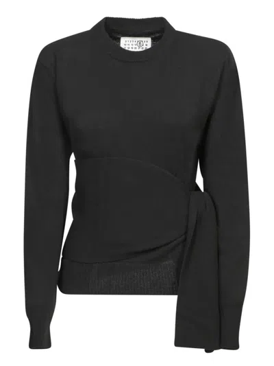 Mm6 Maison Margiela Knitwear In Black