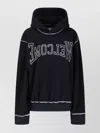 Mm6 Maison Margiela Knitwear Hooded Contrast Stitching In Black