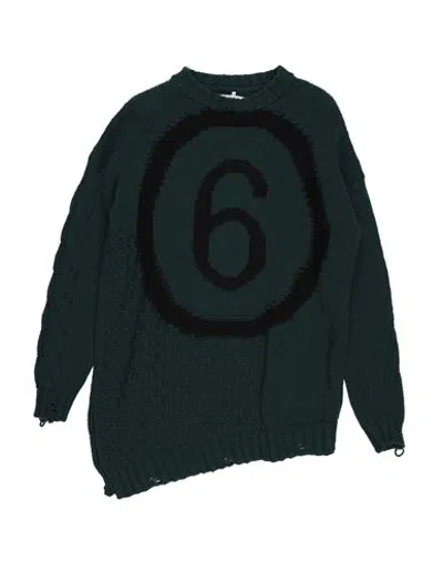 Mm6 Maison Margiela Knitwear - Sweaters In Deep Teal - Blush