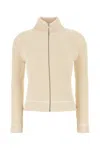 Mm6 Maison Margiela Off-white Slitted Camionneur Track Jacket In White
