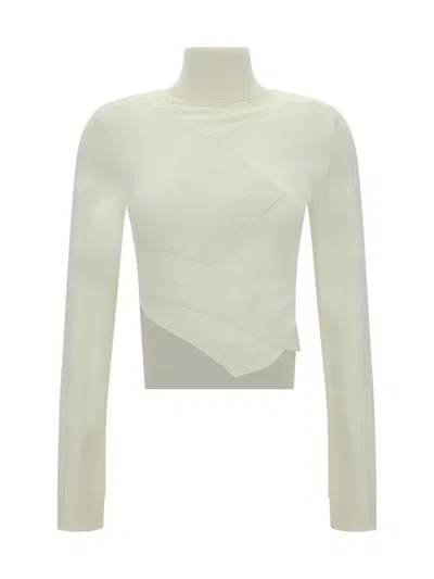 Mm6 Maison Margiela Knitwear In White