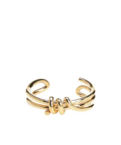 Mm6 Maison Margiela Knotted Bracelet In Gold