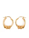 Mm6 Maison Margiela Knot Earrings In Gold
