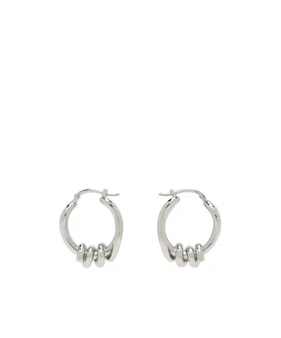 Mm6 Maison Margiela Knot Earrings In Neutral