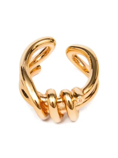 Mm6 Maison Margiela Knot Ring In Gold