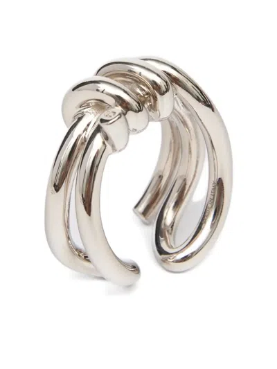 Mm6 Maison Margiela Knot Ring In White