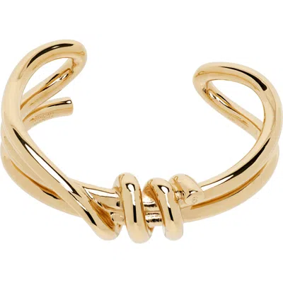 Mm6 Maison Margiela Knotted Bracelet In Gold